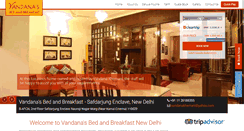 Desktop Screenshot of bedandbreakfastnewdelhi.in